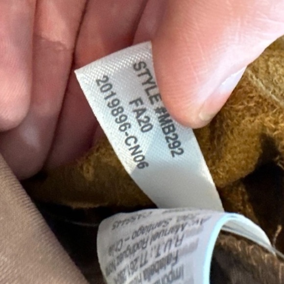 Madewell Women's Vegan Leather Paperbag Pants Size 12 Camel Tan Pull On - Picture 6 of 12